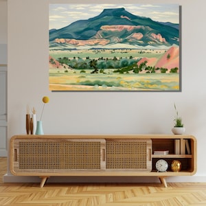 Georgia O'Keeffe Mountain Landscape, Georgia O'Keeffe New Mexico Landscapes, My Front Yard, Summer Print, O'Keeffe Wall Art Decor,Home Decor