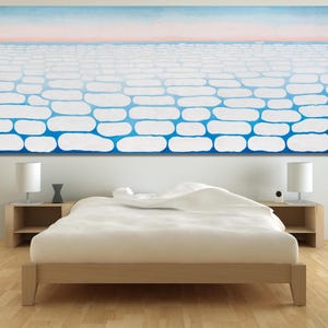 Georgia O'Keeffe "Sopra le nuvole" - Tela pronta da appendere, Cielo sopra le nuvole IV, Paesaggio da parete, Tela di grandi dimensioni, Riproduzione di stampa giclée