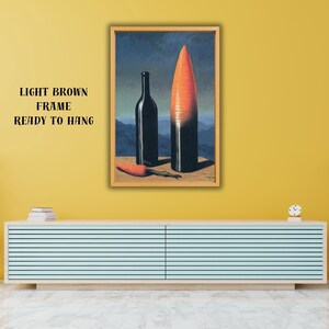 René Magritte The Explanation Painting Poster, Rene Magritte Wall Art, Rene Magritte Exhibition Wall Art, Rene Magritte Artwork Print Canvas