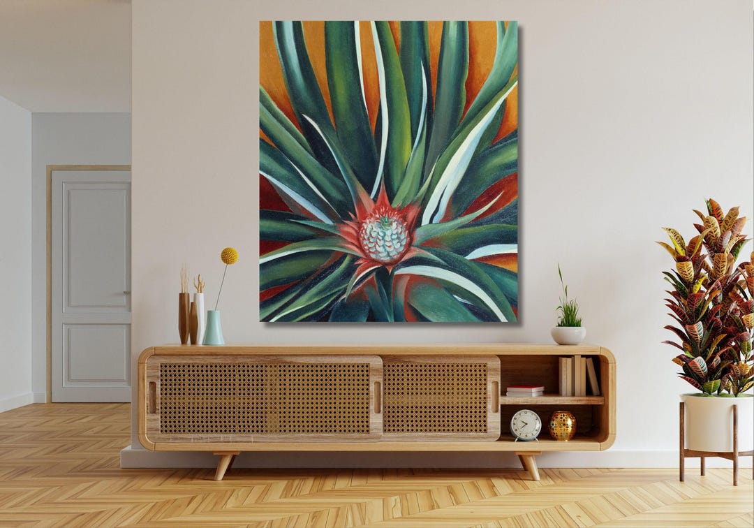 Georgia O'keeffe Pineapple Bud Canvas Print, Ready to Hang - Etsy