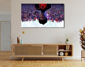 Miles Morales Spider-Verse Canvas, Ready To Hang, Movie Poster