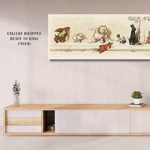 Art mural sur toile Boris O&#39;Klein-Dirty dogs of Paris, poster impression chien, décoration intérieure, art moderne, décoration chambre d&#39;enfant, poster animal, toile XXL fan art