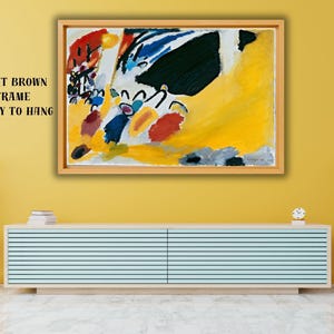 Kandinsky Impression III Art Print, Colorful Abstract Painting, Canvas or Poster image 1