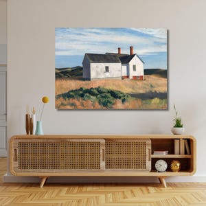 Edward Hopper Ryder&#39;s House 1933 Canvas Print Wall Art,Hopper Poster,Hopper Painting,Hopper Print,Art Reproduction,Hopper Archival Giclee