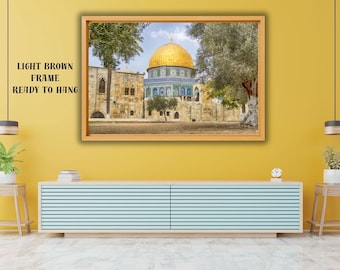 Masjid Al Aqsa Canvas Print, Jerusalem Islamic Wall Art