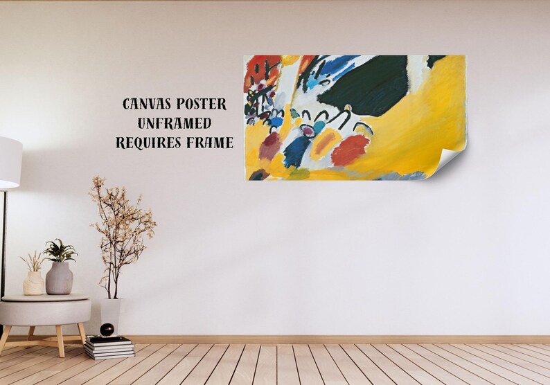Kandinsky Impression III Art Print, Colorful Abstract Painting, Canvas or Poster image 2