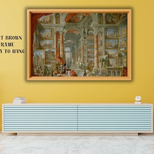 Giovanni paolo panini-galeria de vistas Roma moderna Tela, impressão de pôster, pintura de arte moderna, decoração para casa, arte clássica, vintage, pronto para pendurar