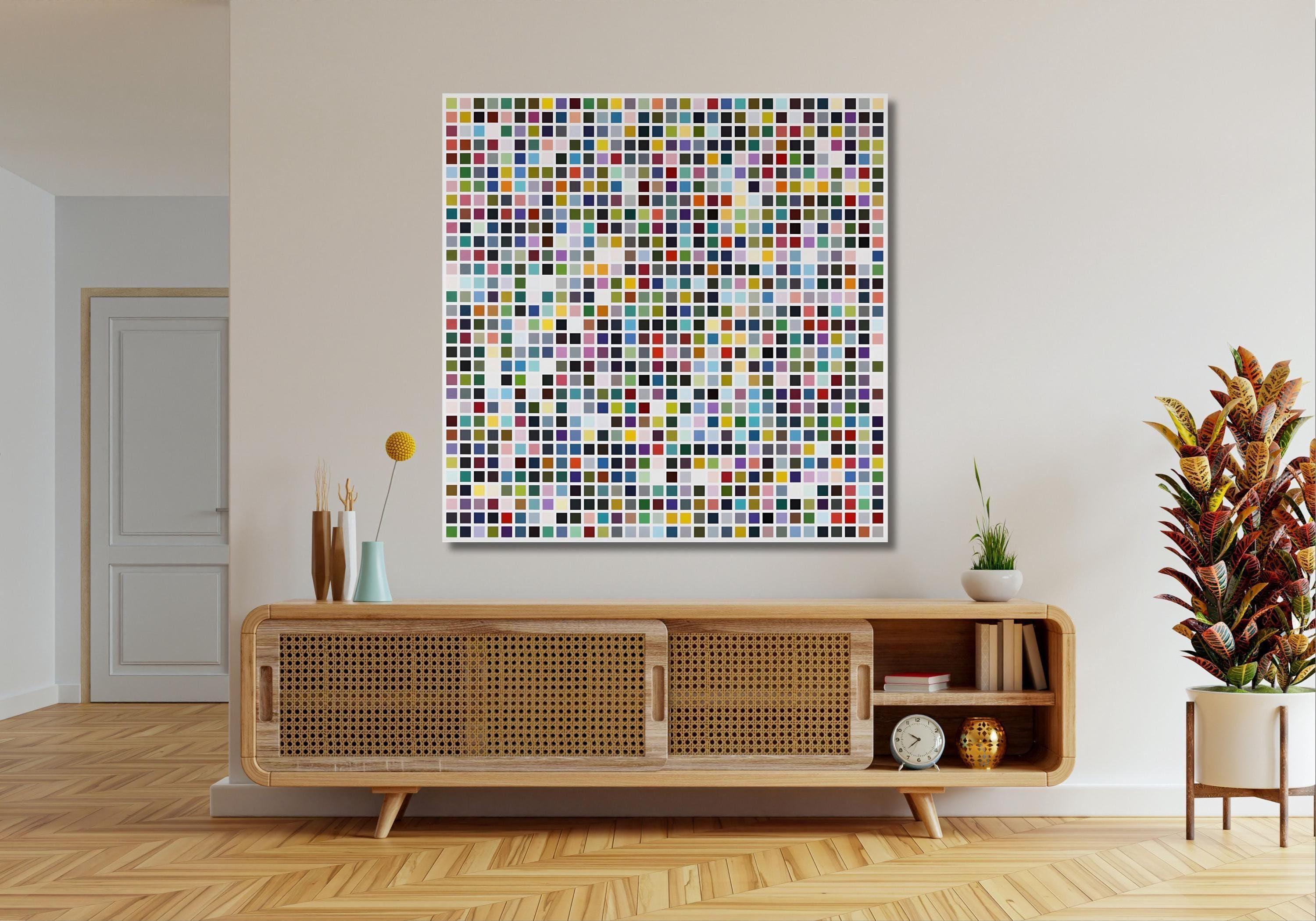 Gerhard Richter 1024 Colours Canvas Print, Modern Expressionist