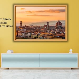 Florence Capital Italy Tuscany Region Ready Wall Hanging Modern Home Decor Kidsroom Gift Canvas Wall Art Painting Print Florence Poster