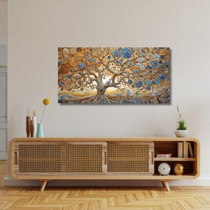 Gustav Klimt Style The Tree of Life Canvas Wall Art,Gustav Klimt Canvas Wall Art,Gustav Klimt The Tree of Life,Gustav Klimt Artwork Canvas