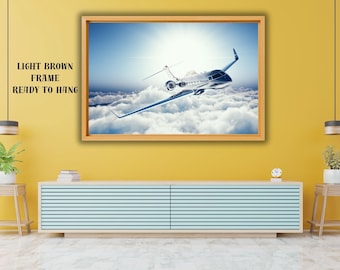 Private Jet Canvas Print, Airplane Wall Art, Home & Office Decor, Ready to Hang
