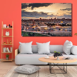 Masjid Aqsa Ready To Hang Canvas, Kaaba, Kaaba Wall Decor, Muslim Wall Art, Muslim Housewarming Printed, Islamic Poster, Mosque Canvas Print