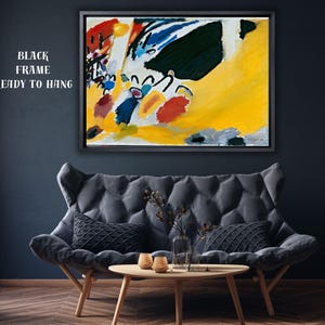 Kandinsky Impression III Art Print, Colorful Abstract Painting, Canvas or Poster image 8