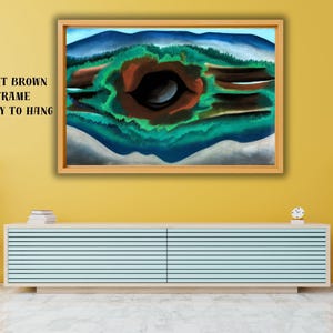 Georgia O&#39;Keeffe,Pool in the Woods, Lake George, 1922 Colorful picture, Georgia Okeeffe wall art,Exhibition Wall Decor,Georgia O&#39;Keeffe Gift