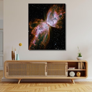Butterfly Nebula Canvas Print, NASA Hubble Telescope Space Photo