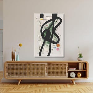 Joan Miró Great Carnivore Canvas Wall Art, Joan Miro Wall Art Print, Canvas Poster & Ready to Hang Panel, Abstract Art, Home Wall Decor