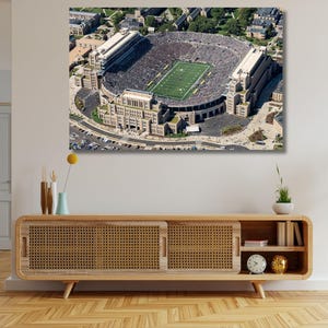 Notre Dame Football Stadium Canvas Wall Art Design | Poster Print Décor for Home & Office Decoration | POSTER or CANVAS READY to Hang
