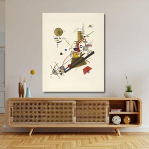 Joyous Ascent Kandinsky Canvas Print, Abstract Expressionism Wall Art