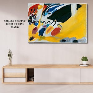 Kandinsky Impression III Art Print, Colorful Abstract Painting, Canvas or Poster image 4