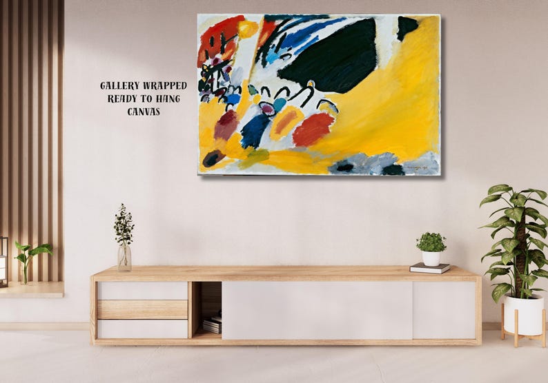 Kandinsky Impression III Art Print, Colorful Abstract Painting, Canvas or Poster image 4