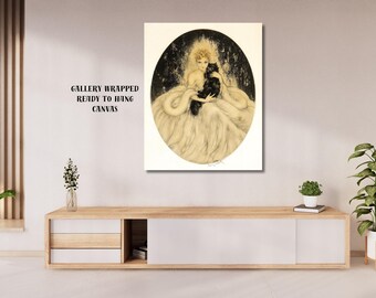 k842 アール・デコを代表するフランスの画家 ルイ・イカール『マダムと黒猫』 il_fullxfull.6867280986_ss3b.jpg