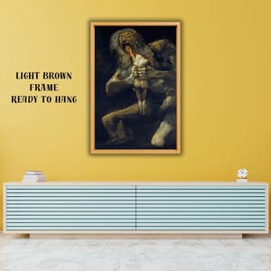 Francisco Goya Saturno Devorando Seu Filho, Tela Grande, Arte Católica, Presentes Cristãos, Reprodução de Arte, Pronta para Pendurar
