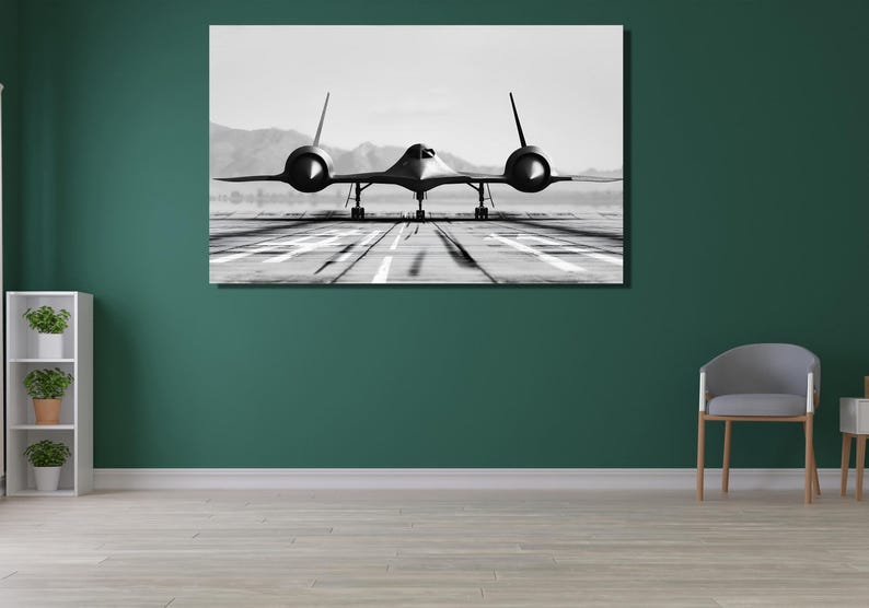 Lockheed SR-71 Blackbird Canvas Print, Aviation Wall Art - Etsy