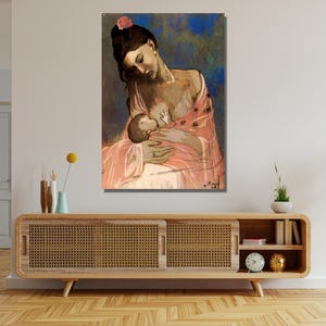 パブロ ピカソ アートポスター 母性 Motherhood PICASSO（Amazon