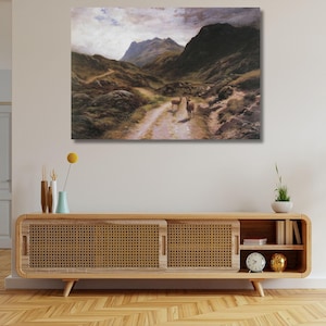 Loch Maree Scotland Canvas Print, 19th Century Art, Ready to Hang