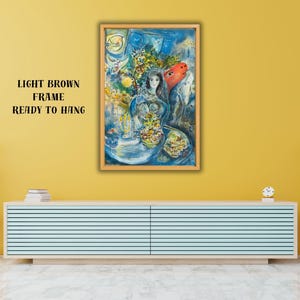 Marc Chagall Ready To Hang Canvas,Marc Chagall Art Exhibition Poster, Museum Print, Exhibition Poster, Expressionism Art, Marc Chagall Print