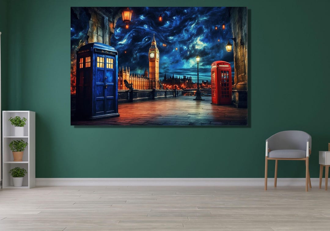 Doctor Who Tardis Box London Canvas Ready to Hang,london Big Ben ...