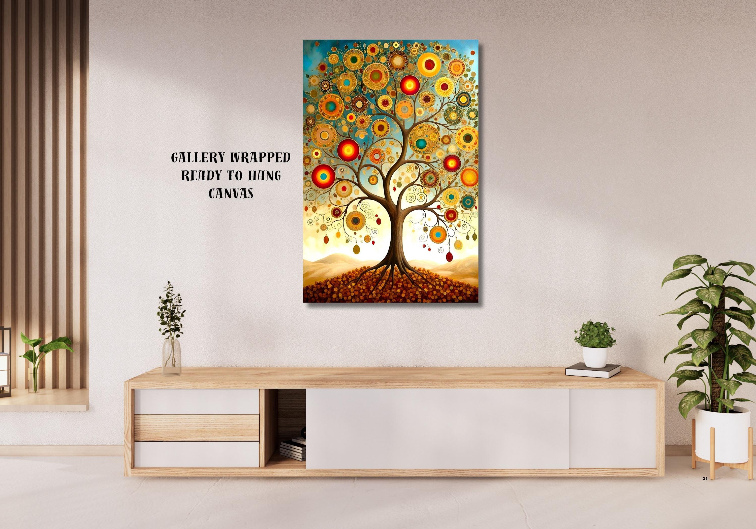 Gustav Klimt Tree of Life Canvas Print, Framed Wall Art - Etsy