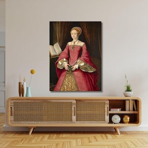 Elizabeth as a Princess Canvas Wall Art,Elizabeth Poster,Museum Quality Photo Art Print,Photography Print,Wall Art Queen British,Elizabeth