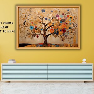 Gustav Klimt Style The Tree of Life Canvas Wall Art,Gustav Klimt Canvas Wall Art,Gustav Klimt The Tree of Life,Gustav Klimt Artwork Canvas