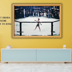Conor McGregor Iconic Walking Canvas Wall Art, Motivational Fighting Print, Fitness Wall Decor, UFC Poster, Man Cave Gift, Gift idea