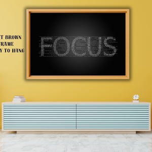 Focus Canvas Art, Modern Office Decor, Ready to Hang