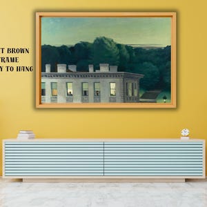 Edward Hopper House at Dusk Canvas Print, American Vintage Art