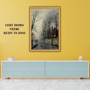 November moonlight by John Atkinson Grimshaw Canvas Wall Art,John Atkinson Grimshaw print ART,John Atkinson Grimshaw Poster,Romanticism