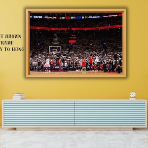 Kawhi Last Shot Game Winner Poster Print Art,Canvas Wall Art,Kawhi Leonard Poster,Man Cave Wall Art Decor,Game Room Decor,Raptors Fan Gifts