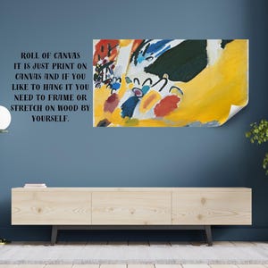 Kandinsky Impression III Art Print, Colorful Abstract Painting, Canvas or Poster image 3