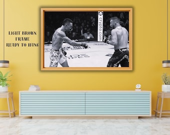 Max Holloway KO Justin Gaethje UFC Canvas, Gym Wall Art
