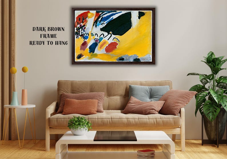 Kandinsky Impression III Art Print, Colorful Abstract Painting, Canvas or Poster image 7