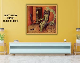 Remedios Varo Canvas Print, Mimicry, Surrealist Fantasy Art