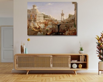 Thomas Cole Roman Empire Canvas, The Consummation of Empire Wall Art