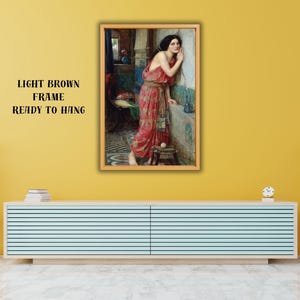 John William Waterhouse: Thisbe (The Listener) Canvas Wall Art, Home Wall Decor, Poster Gift, Print Gift, Artwork Painting, Reproduction Art