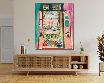 Henri Matisse Open Window Canvas Print, Fauvism Style