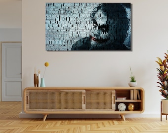 Joker Canvas Art, Ready To Hang, Comic Wall Decor
