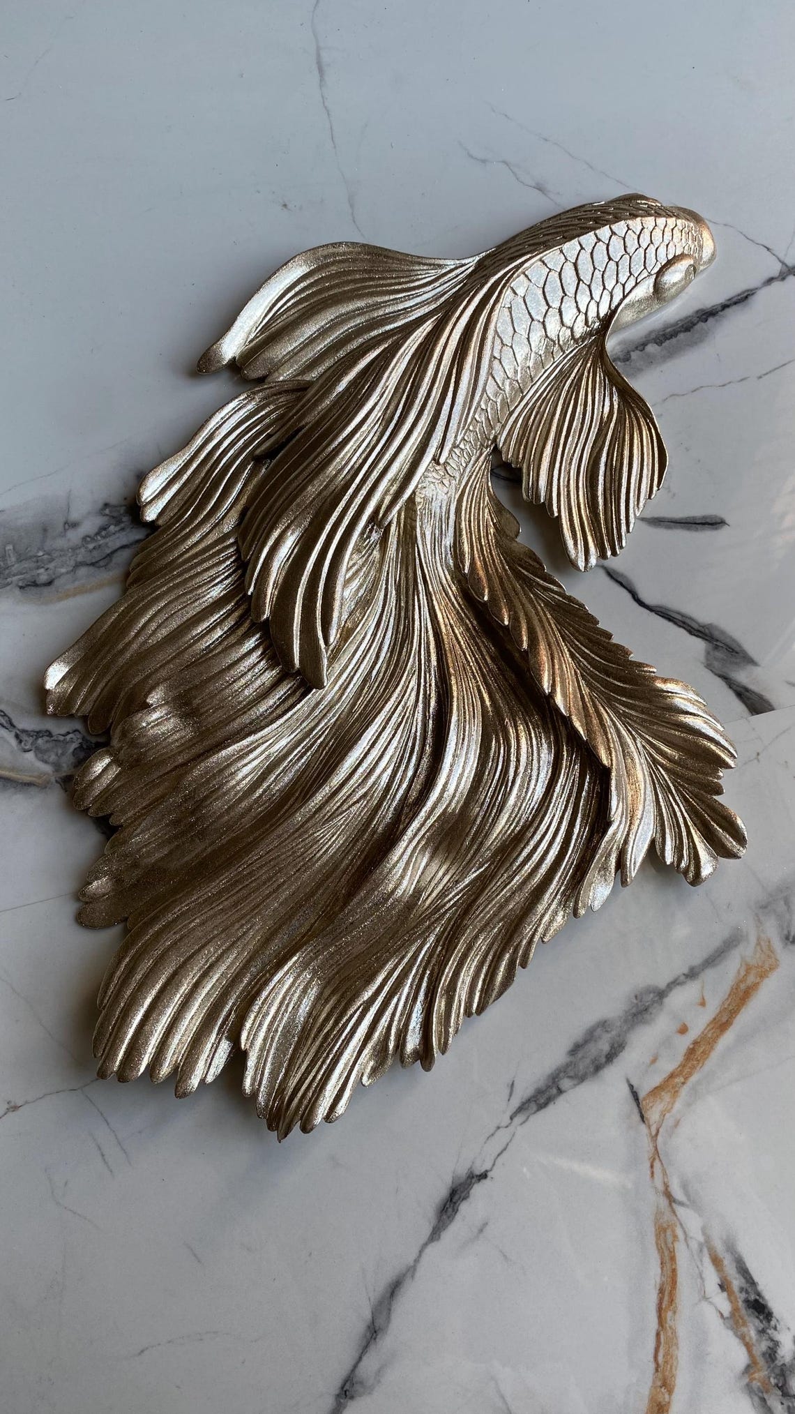 Interior Goldfish Wall Decor Set - Set of Three Fish Art - Etsy
