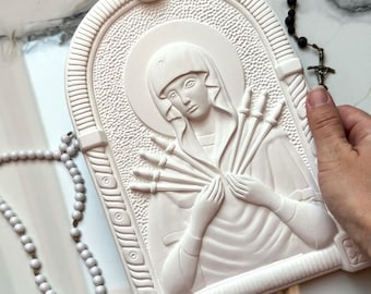 Mary Mother of God Icon – Handmade Virgin Mary Icon