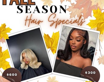 Fall Season Booking Flyer: Autumn Salon & Beauty Template (Digital Download)